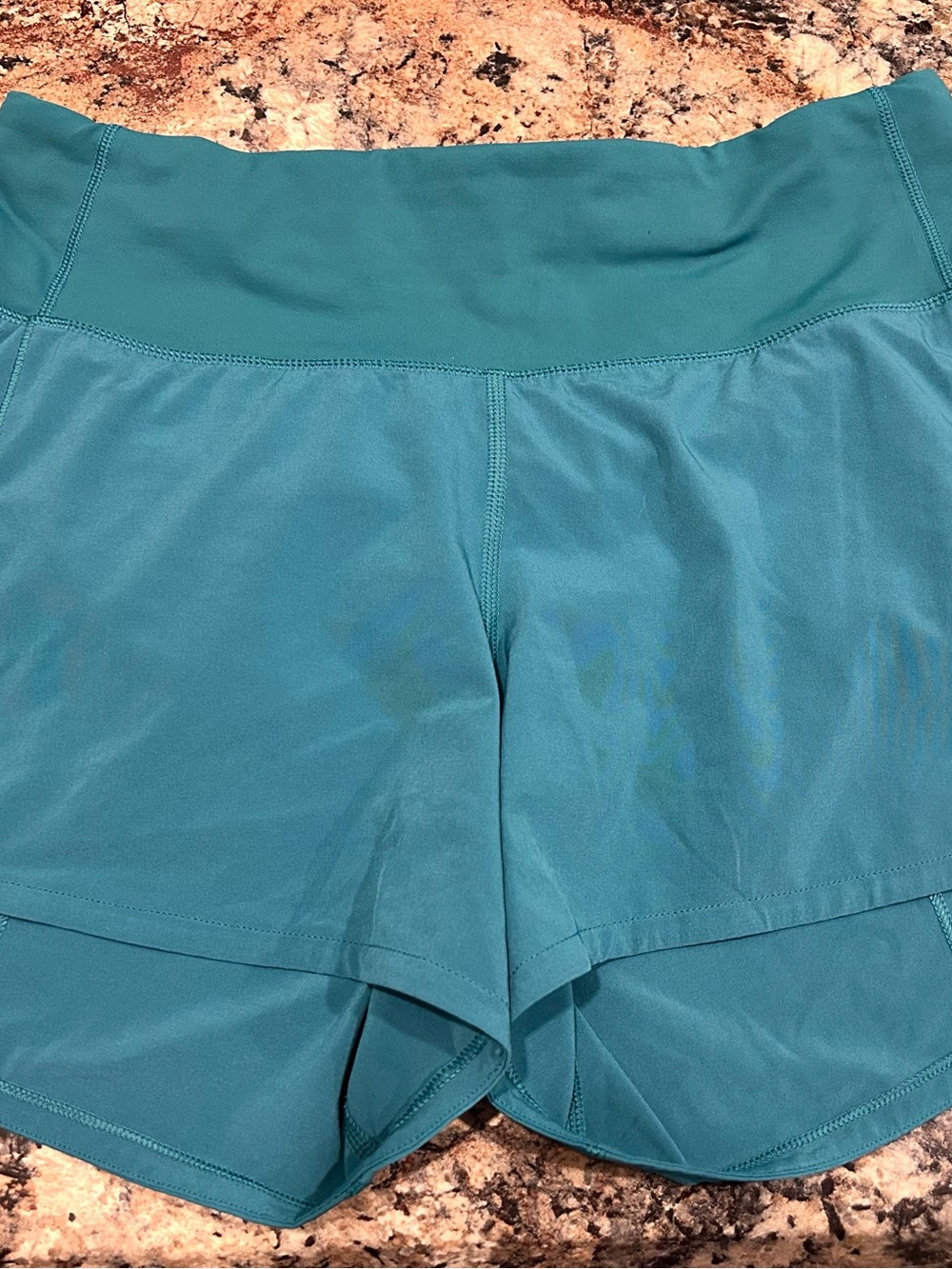 lululemon athletica Speed Up Teal Running Shorts - Double-Layer Performance
